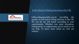 Loft Hatch Fitting Services in UK | loftboardingspecialist.org.uk