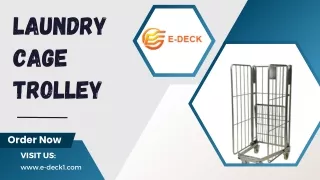 Durable and Reliable Laundry Cage Trolley