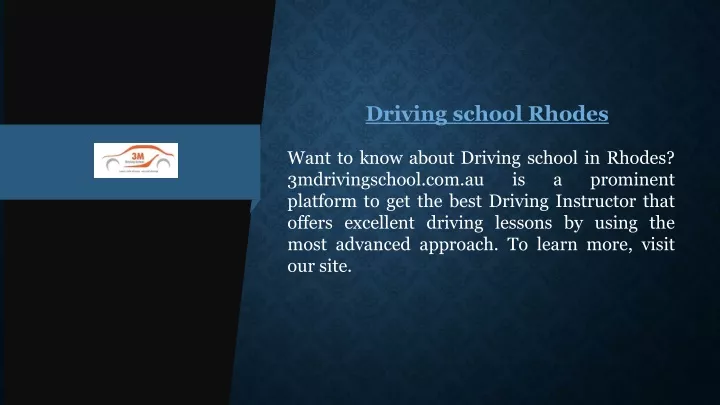 driving school rhodes