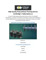 High Quality Polyurethane Flooring Service Cambridge  Cipkarepoxy.ca - slide 1