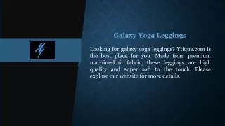Galaxy Yoga Leggings | Ytique.com