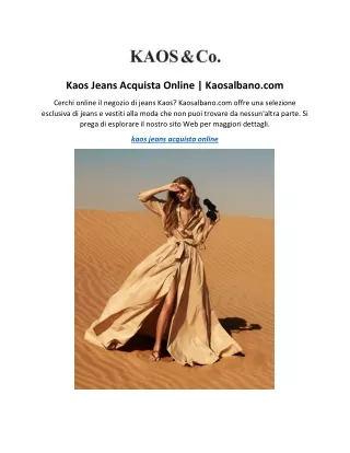 kaos jeans acquista online kaosalbano com