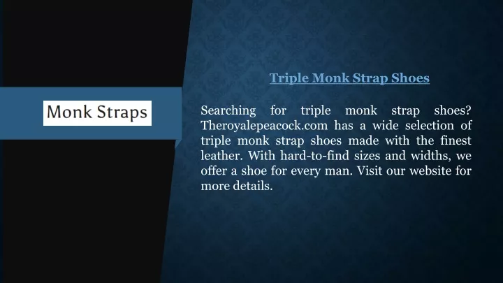 triple monk strap shoes