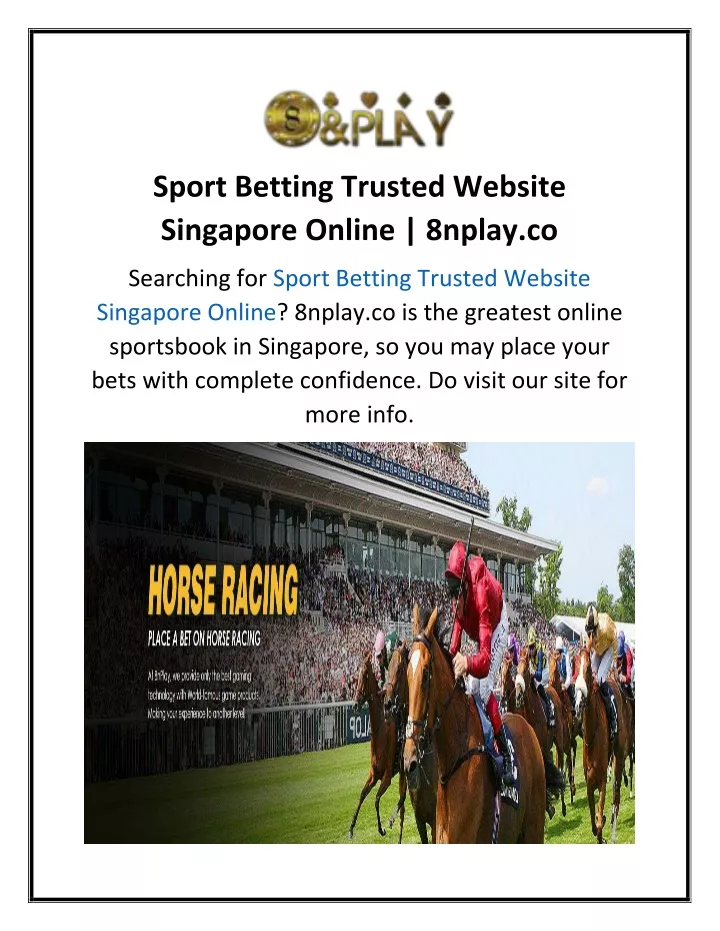 sport betting trusted website singapore online