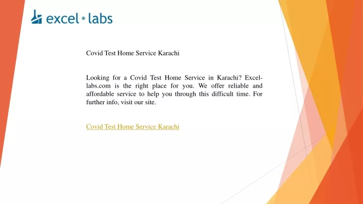 covid test home service karachi looking