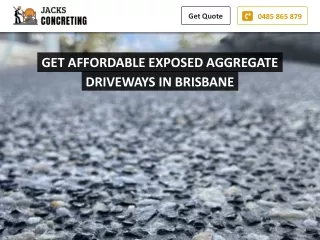 GET AFFORDABLE EXPOSED AGGREGATE DRIVEWAYS IN BRISBANE