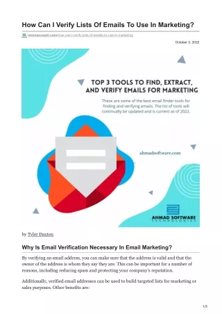 how can i verify lists of emails
