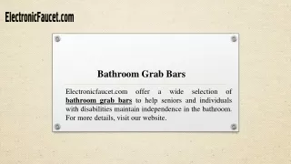 Bathroom Grab Bars  Electronicfaucet.com