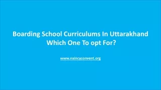 Boarding School Curriculums In Uttarakhand- Which One To Opt For