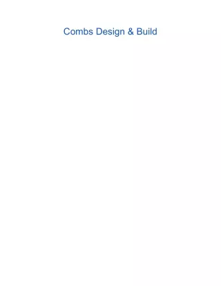 combs design build