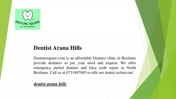 dentist arana hills