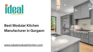 Best Modular Kitchen Manufacturer in Gurgaon - Ideal Modular Kitchen