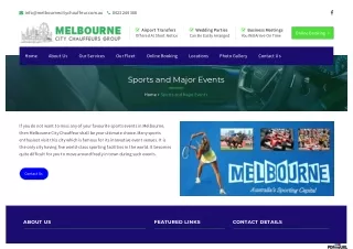 Sporting Event Transfers in Melbourne