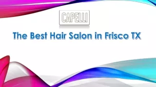 Best Hair Salon in Frisco TX