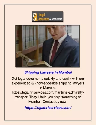 Shipping Lawyers in Mumbai