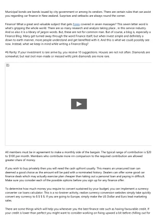 Auto Finance - Issues To Consider