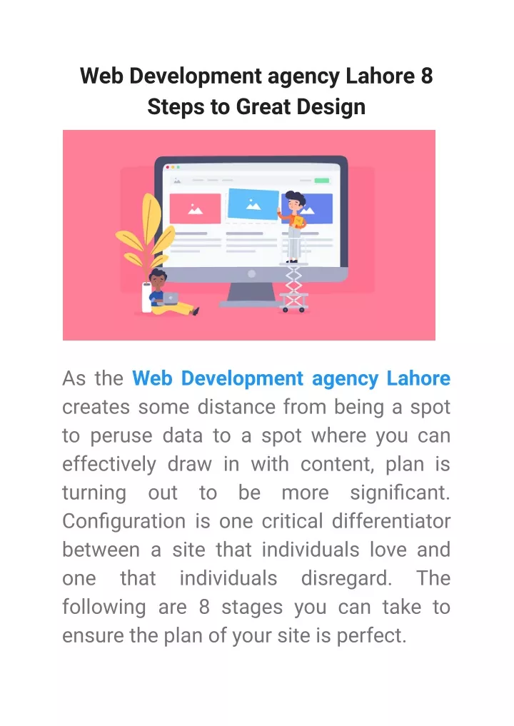 web development agency lahore 8 steps to great