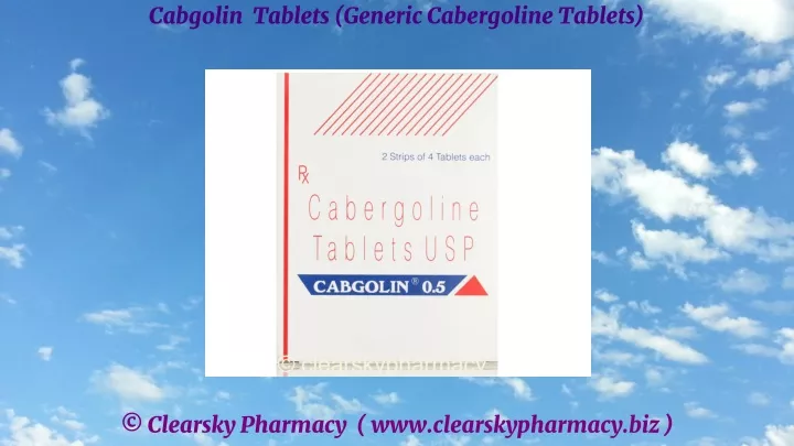 cabgolin tablets generic cabergoline tablets