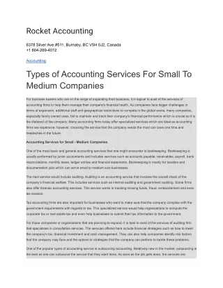 rocket accounting