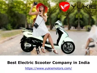 Best Electric Scooter Company in India