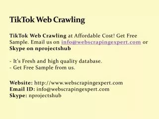 tiktok web crawling
