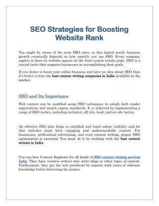 seo strategies for boosting seo strategies