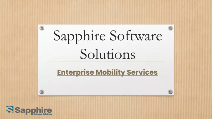 sapphire software solutions