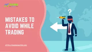 mistakes to avoid while trading