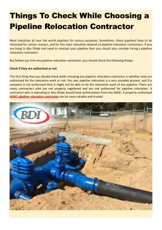 things to check while choosing a pipeline