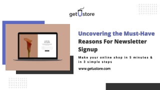 Uncovering the Must-Have Reasons For Newsletter Signup