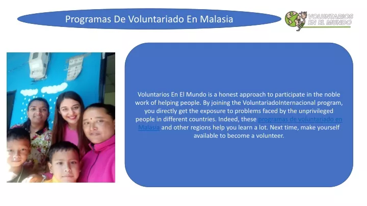 programas de voluntariado en malasia