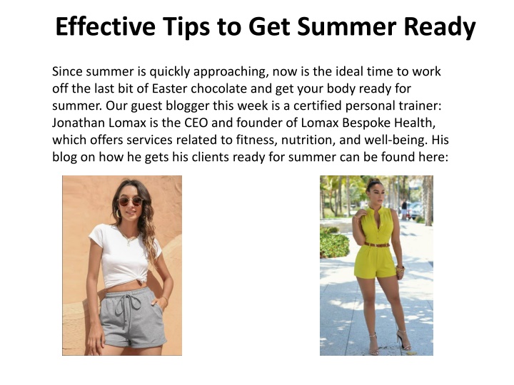 effective tips to get summer ready