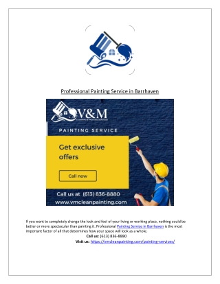 Professional Painting Service in Barrhaven– VM cleanpainting