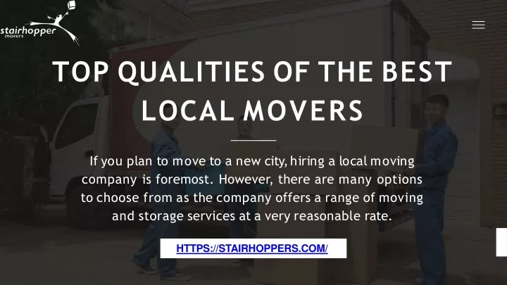 top qualities of the best local movers