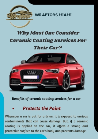 Advantages Of Professional Ceramic Vehicle Coating
