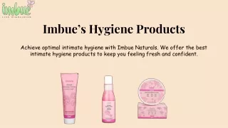imbue s hygiene products