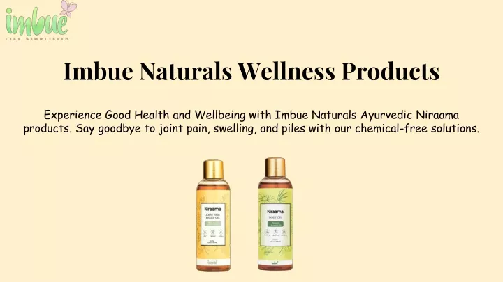 imbue naturals wellness products