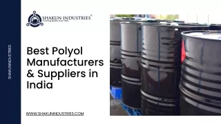 Best Polyol Manufacturers & Suppliers in India - Shakun Industries