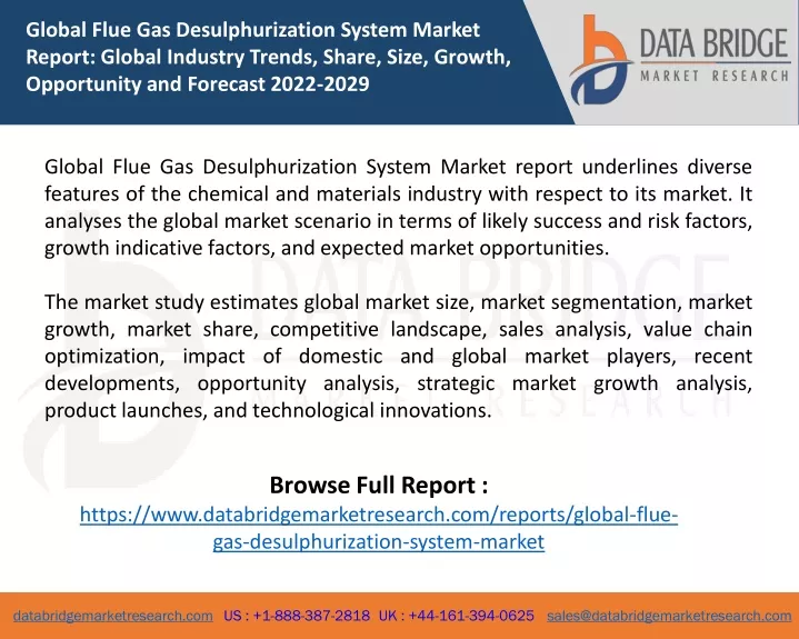 global flue gas desulphurization system market