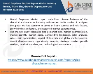 Graphene Market report Demand, Key Players, Size, Share