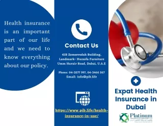 Expat Health Insurance in Dubai