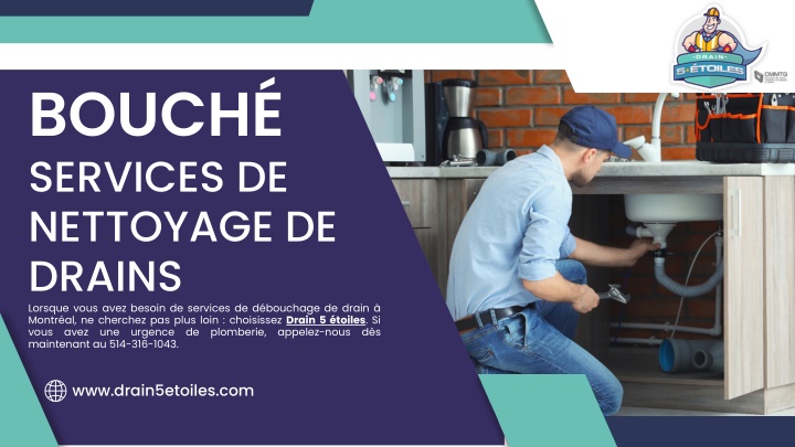 bouch services de nettoyage de drains lorsque