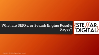 what are serps or search engine results pages