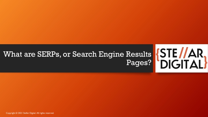 what are serps or search engine results pages