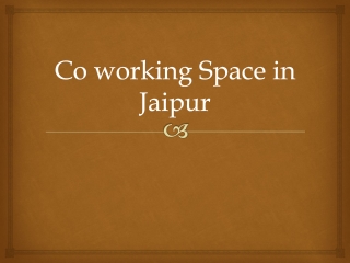 co working space in jaipur