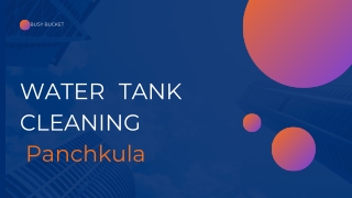 water tank cleaning services in Panchkula