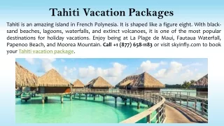 tahiti vacation packages