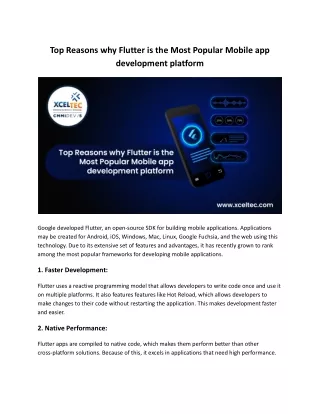 top reasons why flutter is the most popular
