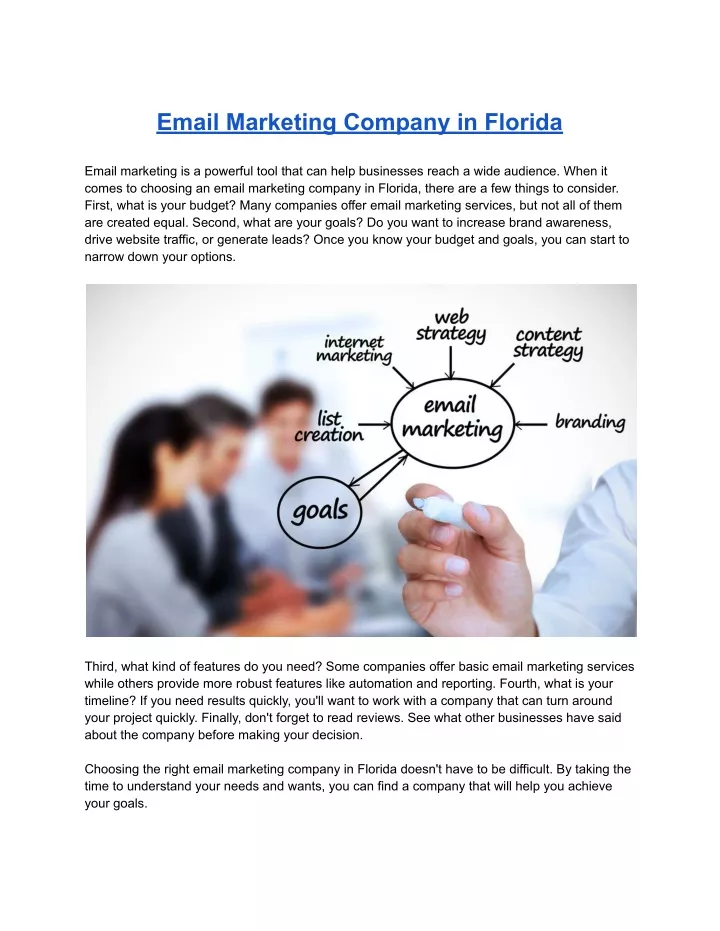 email marketing company in florida