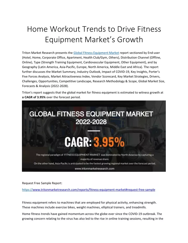 home workout trends to drive fitness equipment market s growth